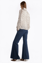 Shirts & Tops - Christy Lynn - Sally Blouse in Brown Polka Dot - Archery Close