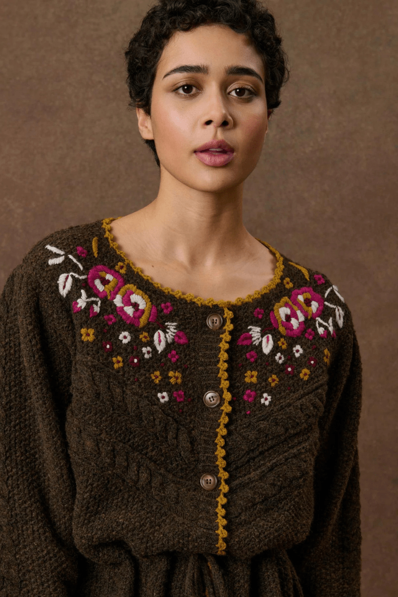 Sweater - Louise Misha - Sandya Cardigan - Archery Close