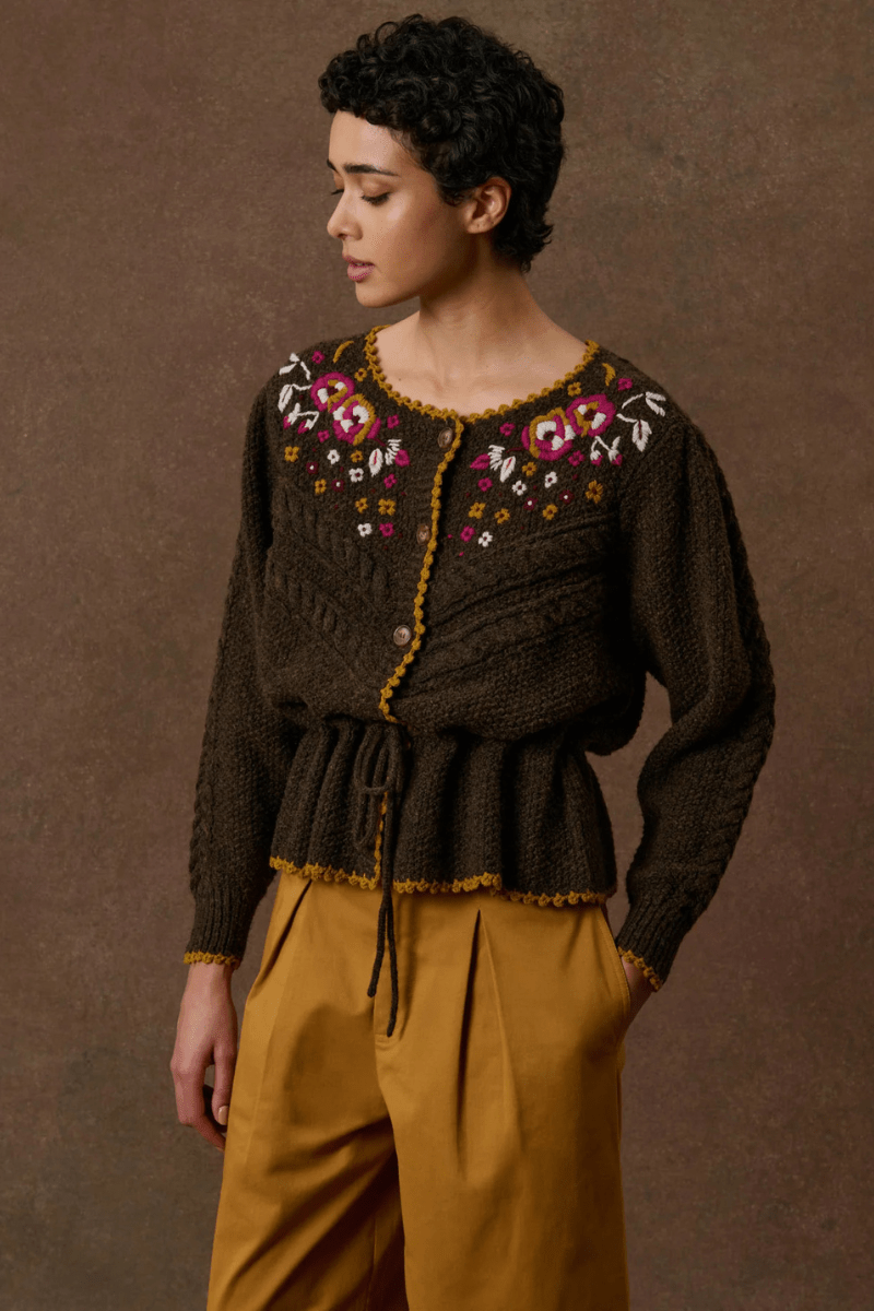 Sweater - Louise Misha - Sandya Cardigan - Archery Close