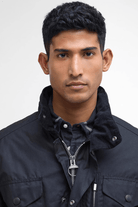 Outerwear - Barbour - Sapper Waxed Jacket in Black - Archery Close