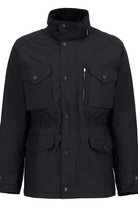 Outerwear - Barbour - Sapper Waxed Jacket in Black - Archery Close