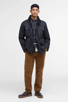Outerwear - Barbour - Sapper Waxed Jacket in Black - Archery Close