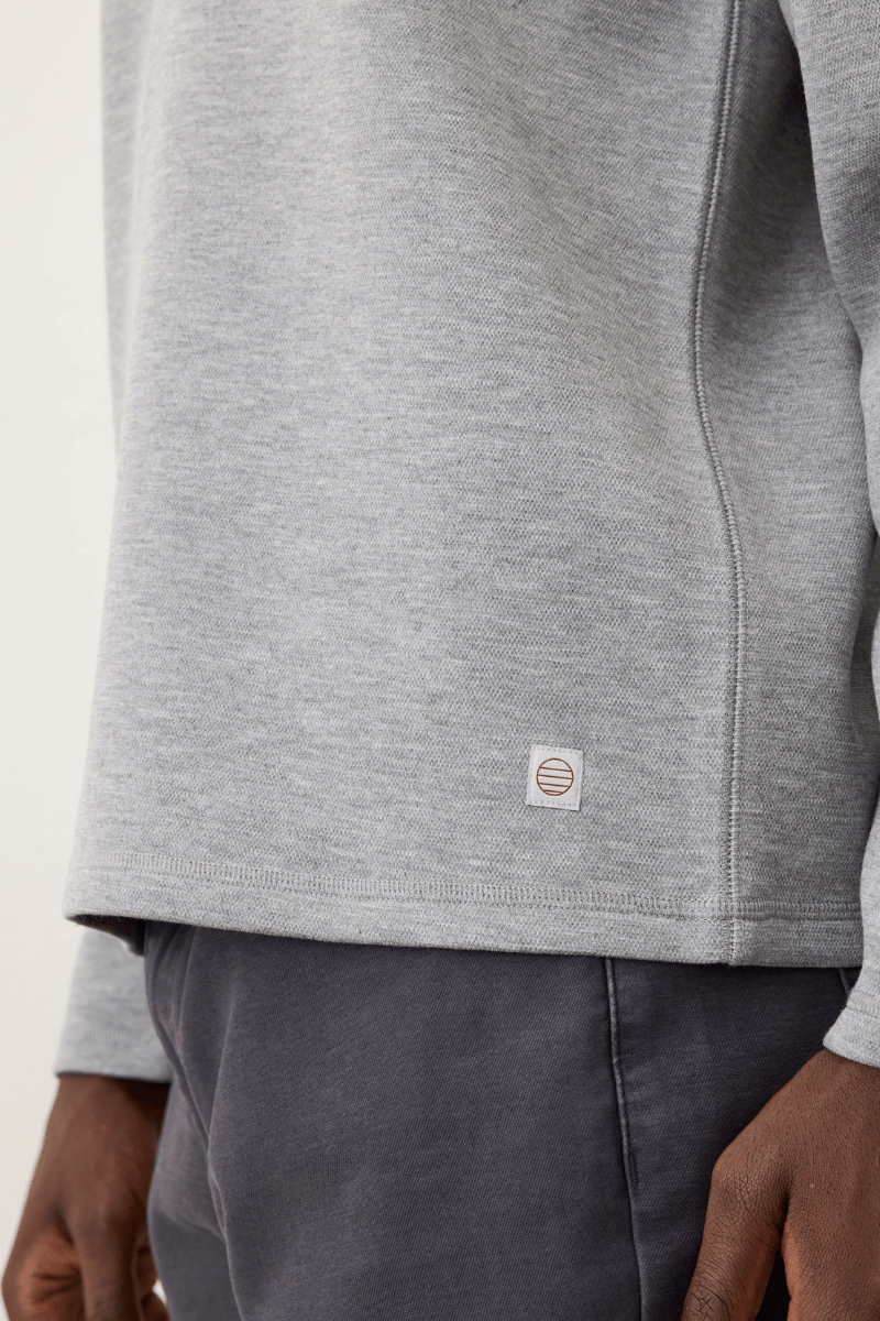 Sweatshirts - Marine Layer - Scuba Knit Quarter Zip - Archery Close