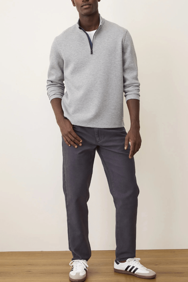 Sweatshirts - Marine Layer - Scuba Knit Quarter Zip - Archery Close