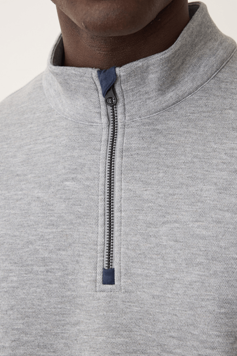 Sweatshirts - Marine Layer - Scuba Knit Quarter Zip - Archery Close