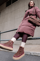 Shoes - Laidback London - Setsu 4.0 Floral Chocolate Suede - Archery Close