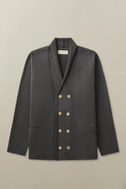 Sweater - Road to Nowhere Clothing - Shawl Collar Cardigan in Navy - Archery Close