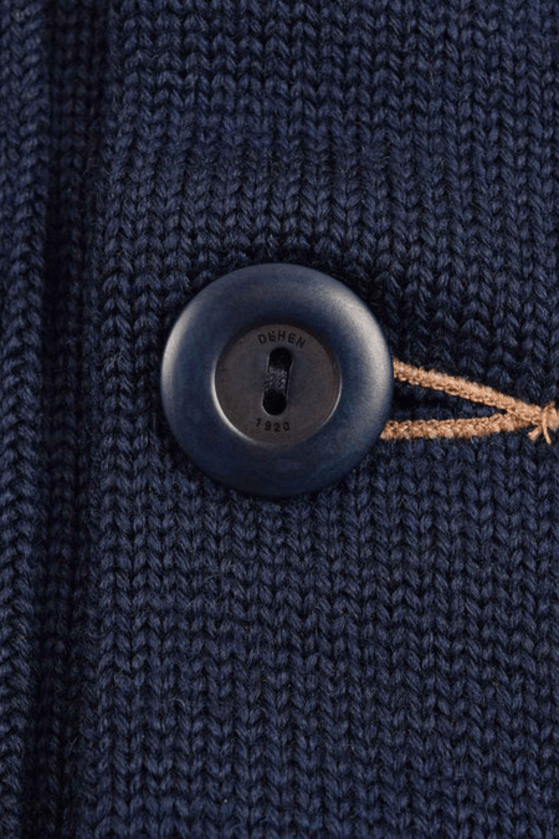 Sweater - Dehen 1920 - Shawl Sweater Coat 2.0 - Dark Navy - Archery Close