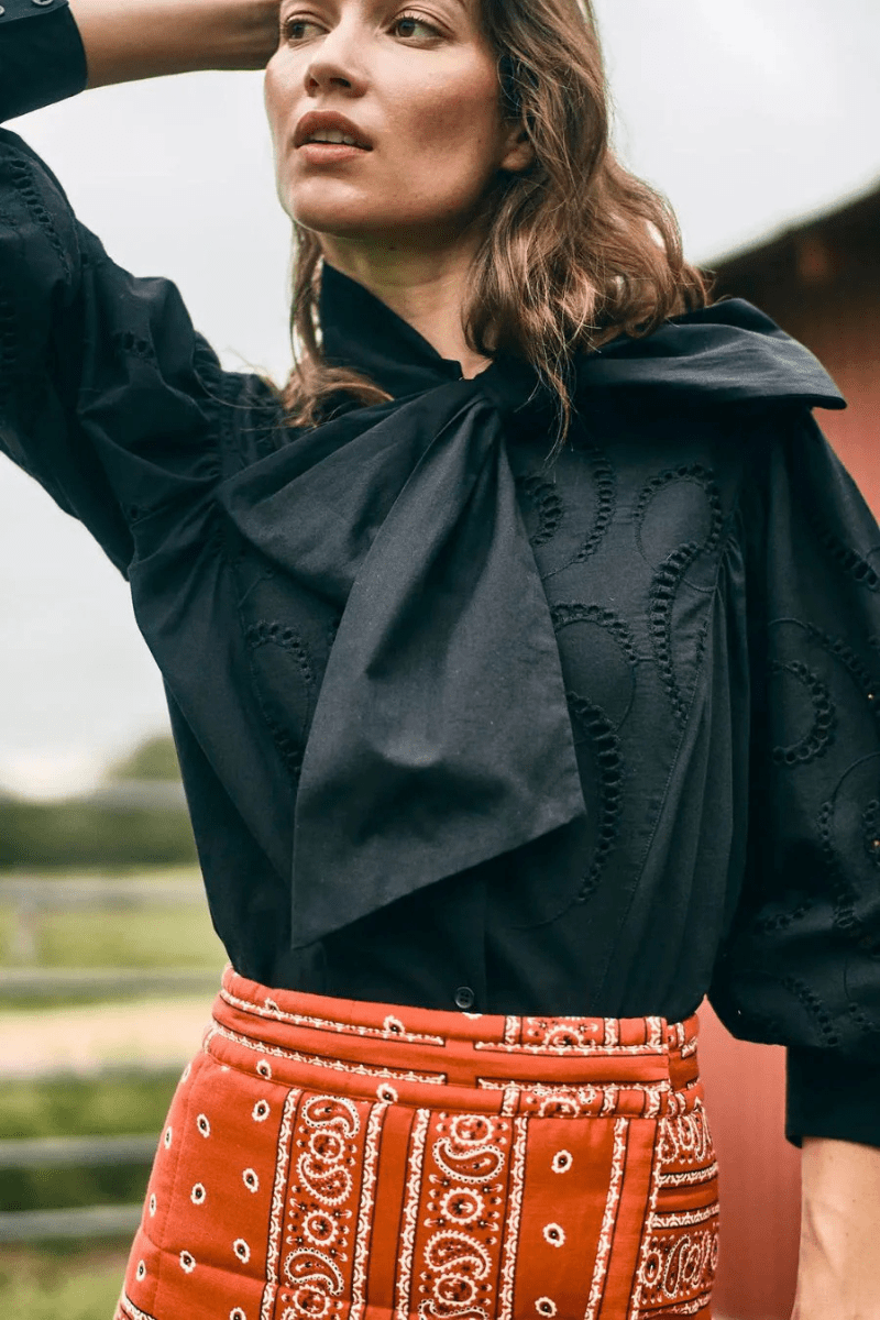 Shirts & Tops - Hunter Bell - Shay Blouse in Black - Archery Close