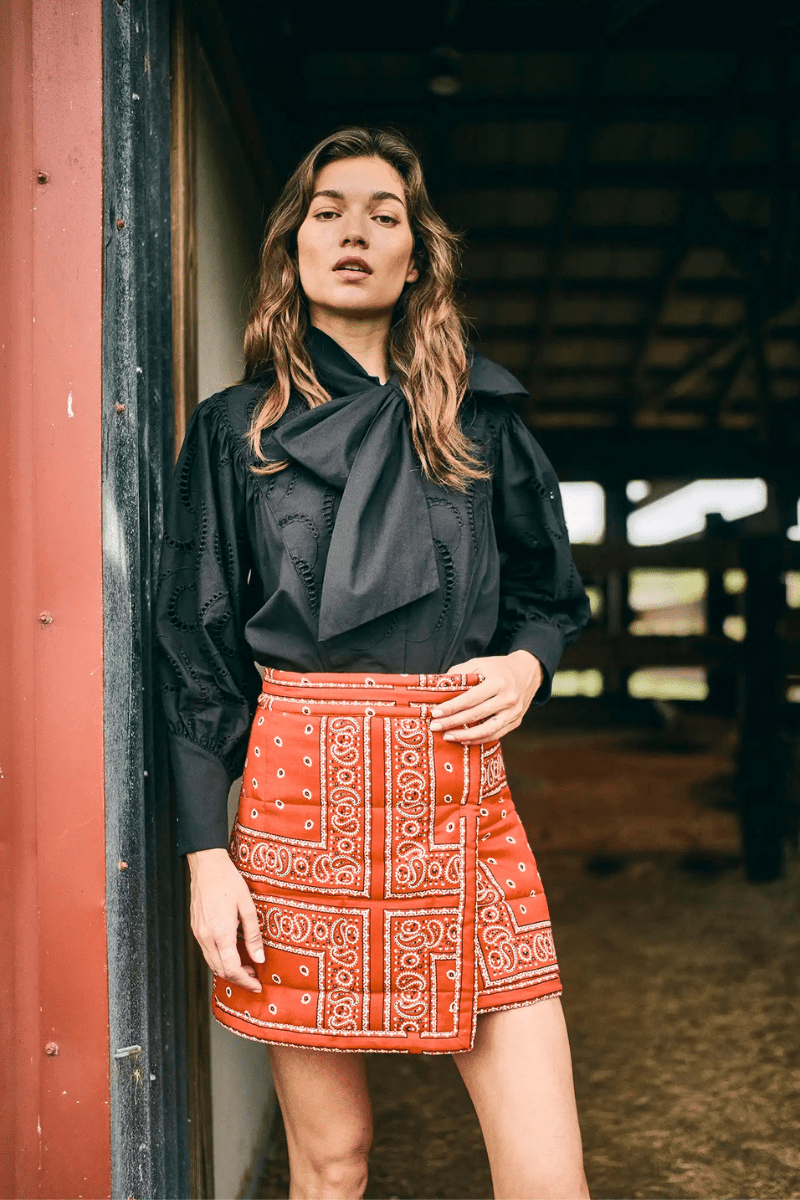 Shirts & Tops - Hunter Bell - Shay Blouse in Black - Archery Close