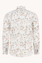 Floral patterned shirt on a white background