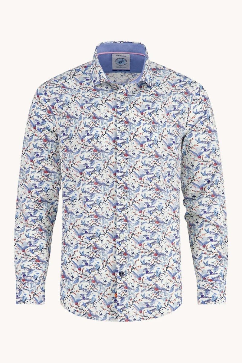 A Fish Named Fred Shirt Crane Sky - Off White