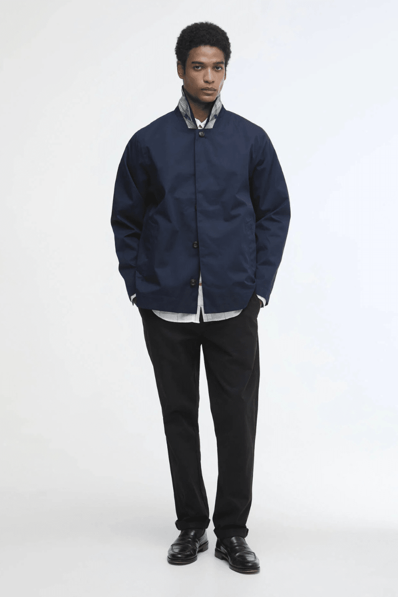 Outerwear - Barbour - Short Rokig Waterproof Jacket in Navy - Archery Close