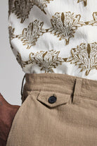 Billy Reid Short Sleeve Botanical Jacquard Camp Shirt
