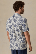 Shirts & Tops - Faherty Brand - Short - Sleeve Cabana Towel Terry Shirt - Ivory Tropic Trees - Archery Close