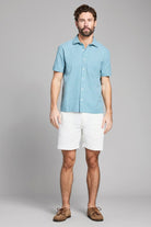 Billy Reid Short Sleeve Check Dobby Treme Shirt