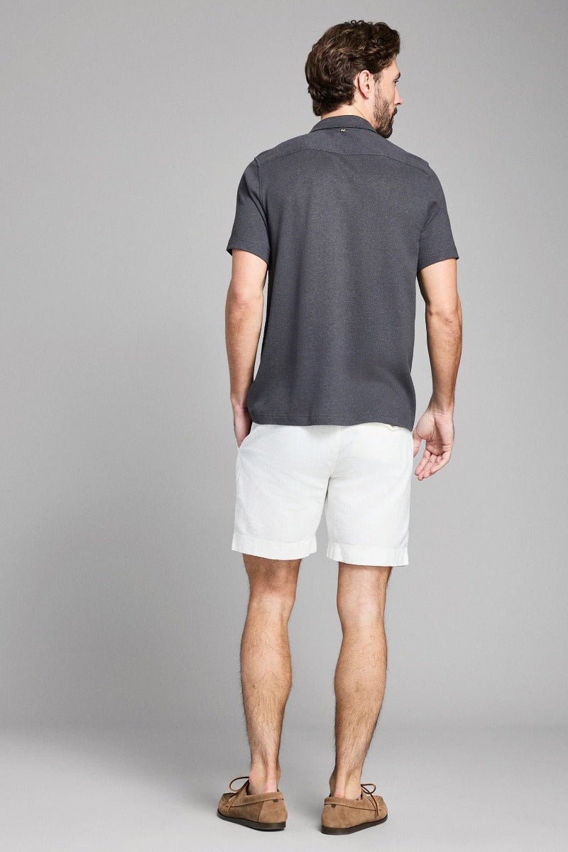 Billy Reid Short Sleeve Hemp Cotton Knit Shirt