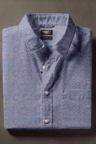 Shirts & Tops - Faherty Brand - Short - Sleeve Movement Monterey Shirt - Blue Orange Blossom - Archery Close