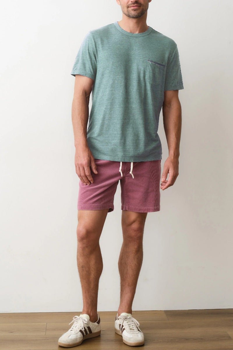 Marine Layer Signature Embroidered Pocket Tee - Deep Sea