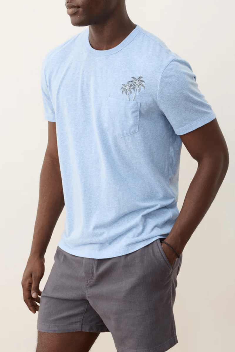 Shirts & Tops - Marine Layer - Signature Embroidered Pocket Tee - Archery Close