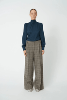 Shirts & Tops - Stella Nova - Silk Blouse in Night Petrol - Archery Close