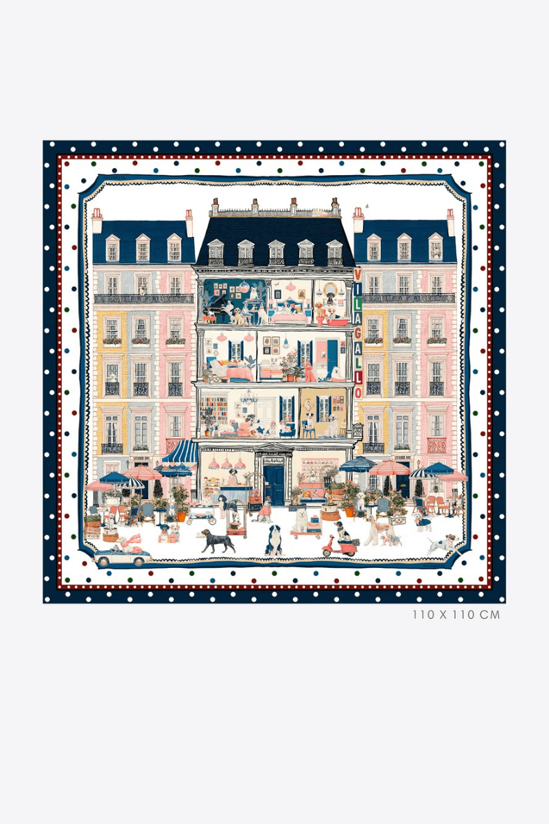 Scarf - Vilagallo - Silk Hotel Scarf - Archery Close