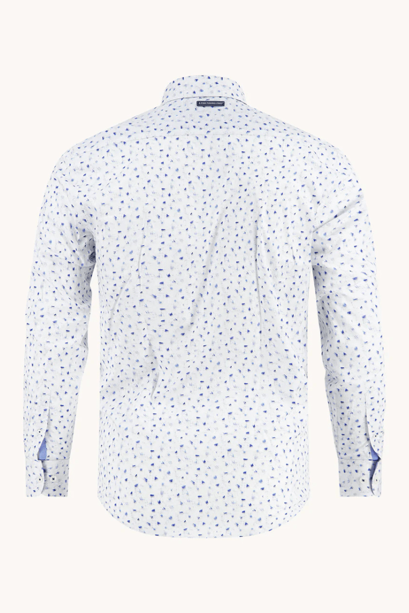 Shirts & Tops - A Fish Named Fred - Sketch Classic Blue Shirt - Archery Close