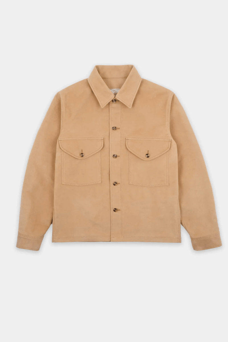 Shirts & Tops - Dehen 1920 - Skyline Overshirt - Camel Moleskin - Archery Close