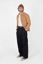 Shirts & Tops - Dehen 1920 - Skyline Overshirt - Camel Moleskin - Archery Close