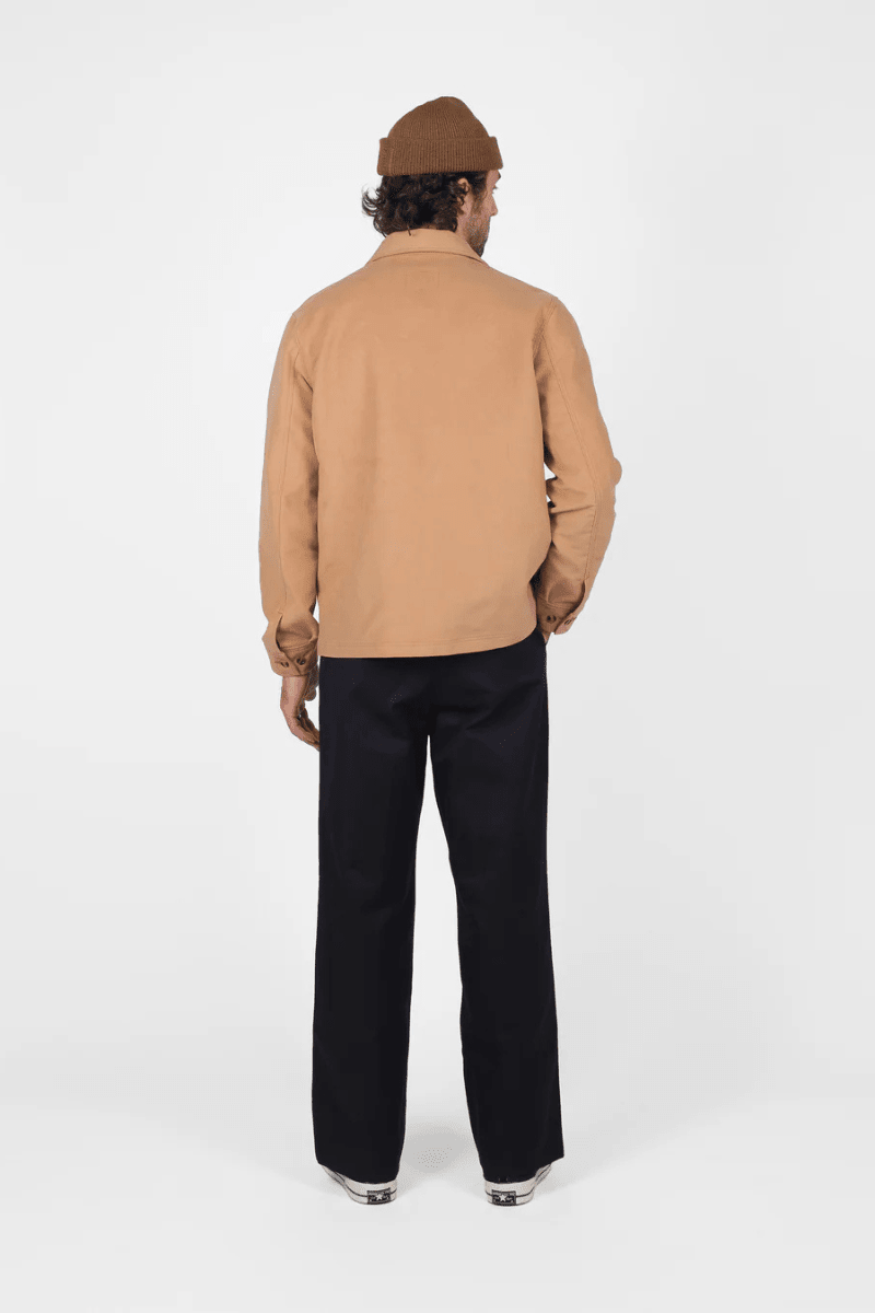 Shirts & Tops - Dehen 1920 - Skyline Overshirt - Camel Moleskin - Archery Close