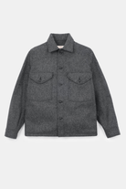 Shirts & Tops - Dehen 1920 - Skyline Overshirt - Melton Wool, Granite - Archery Close