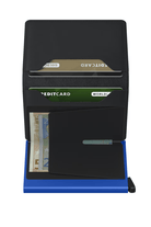Handbags, Wallets & Cases - Secrid - Slimwallet in Matte Black & Blue - Archery Close