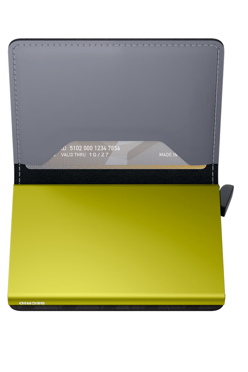 Handbags, Wallets & Cases - Secrid - Slimwallet in Matte Grey & Lime - Archery Close