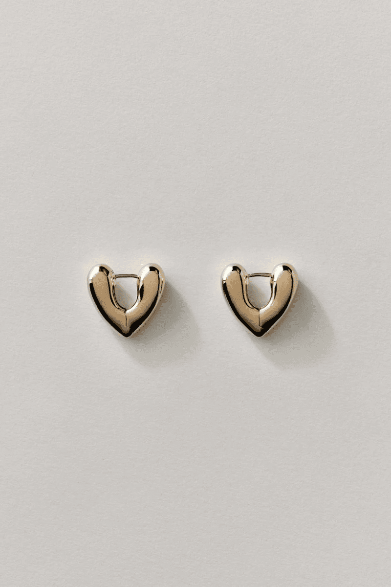 Jewelry - Annika Inez - Small Heart Hoops - Archery Close