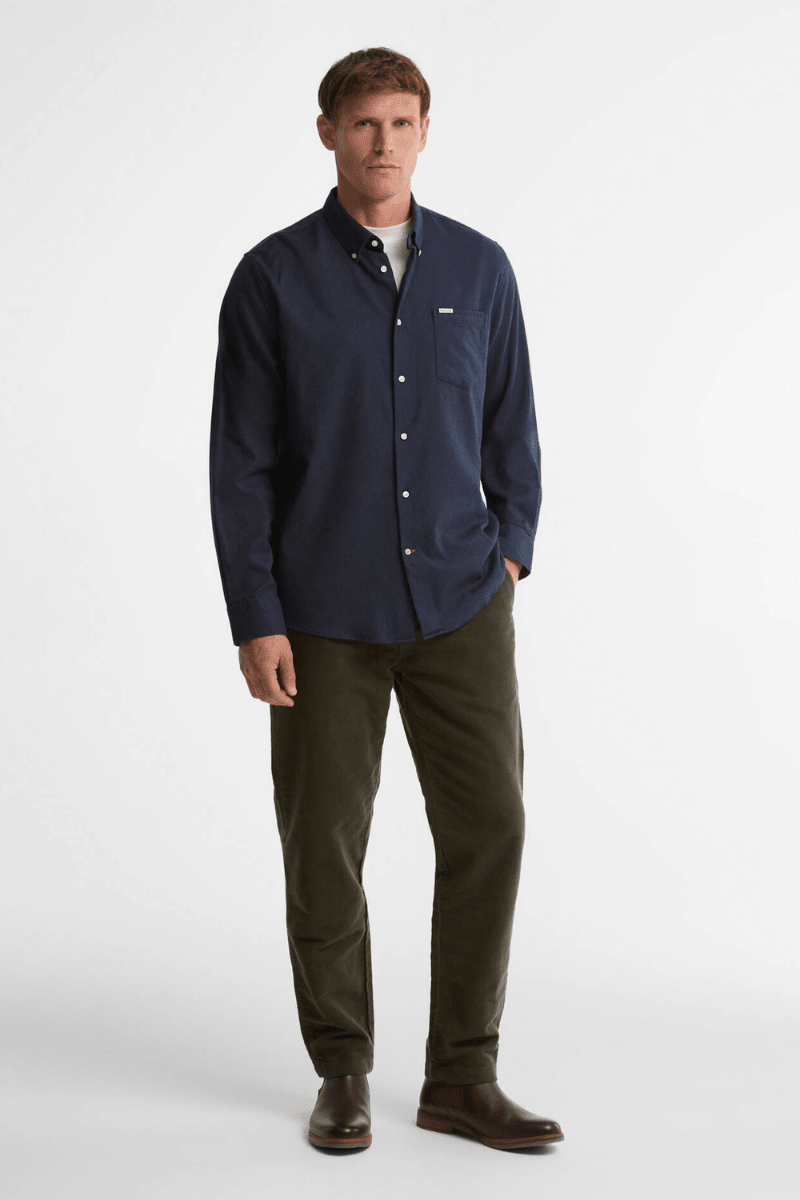 Shirts & Tops - Barbour - Sparrowhill Regular Long-Sleeved Shirt - Archery Close