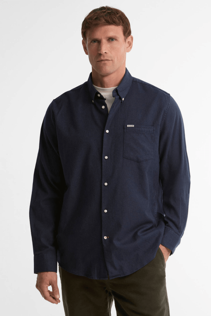 Shirts & Tops - Barbour - Sparrowhill Regular Long-Sleeved Shirt - Archery Close