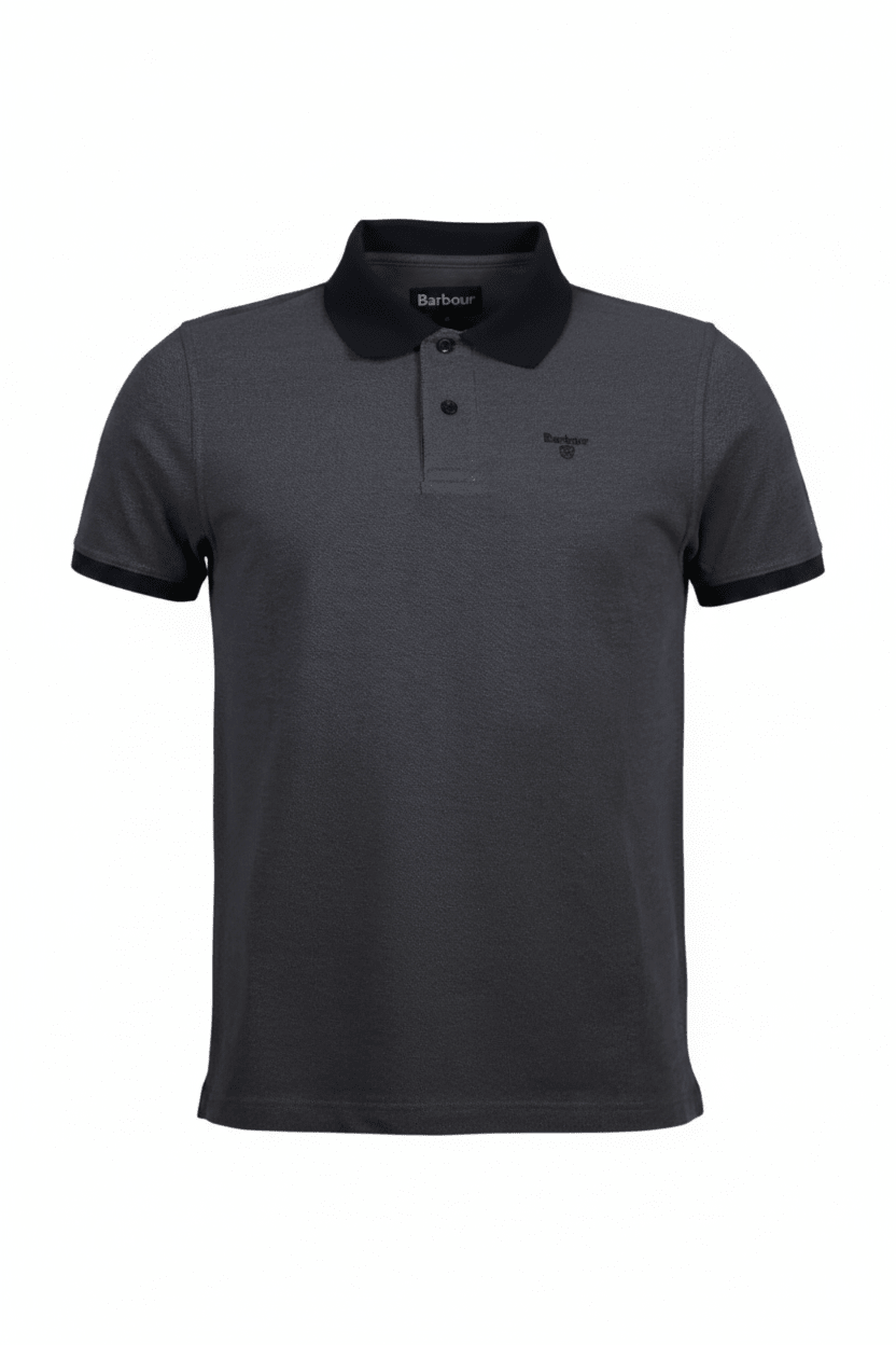 Shirts & Tops - Barbour - Sports Polo in Black - Archery Close