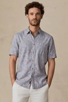 Shirts & Tops - Faherty Brand - SS Breeze Shirt in Antique Berry Floral - Archery Close