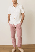 Shirts & Tops - Marine Layer - SS Classic Stretch Selvedge Shirt - Archery Close