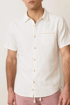 Shirts & Tops - Marine Layer - SS Classic Stretch Selvedge Shirt - Archery Close