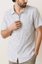 Shirts & Tops - Marine Layer - SS Classic Stretch Selvedge Shirt - Archery Close