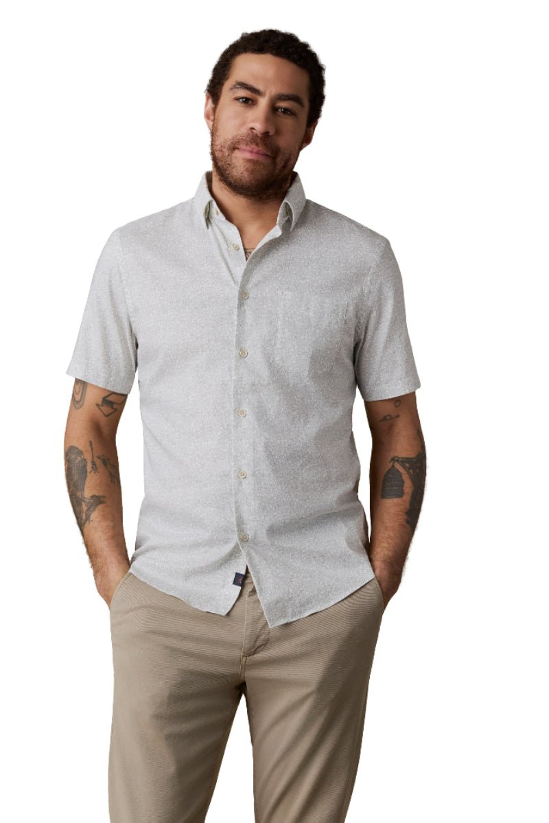 Shirts & Tops - Faherty Brand - Ss Movement Monterey Shirt - Archery Close