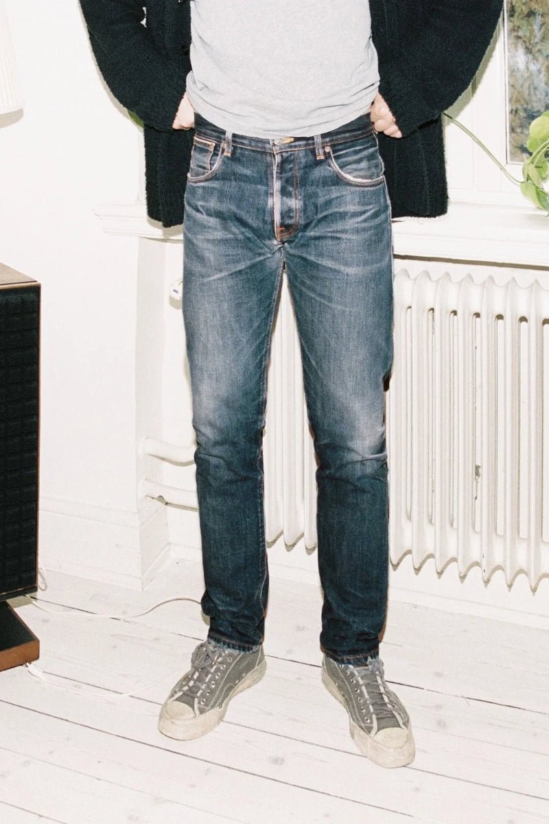 Jeans - Nudie Jeans - Steady Edddie II - Dry Selvedge - Archery Close
