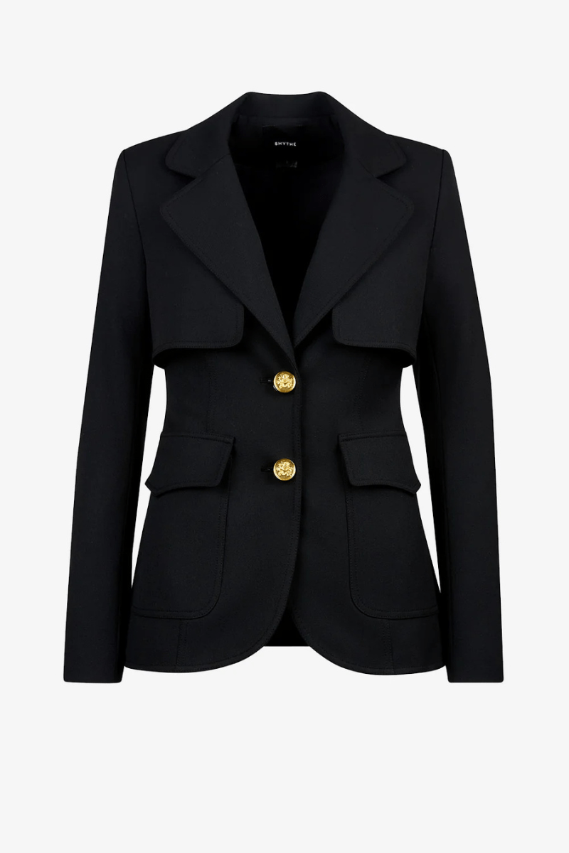 Blazer - Smythe - Storm Flap Blazer in Black - Archery Close