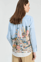 Shirts & Tops - Vilagallo - Striped City Shirt - Archery Close