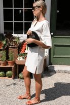 Dresses - Emerson Fry - Structured Dress in Salt - Archery Close