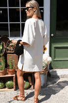 Dresses - Emerson Fry - Structured Dress in Salt - Archery Close