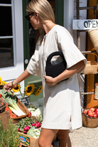 Dresses - Emerson Fry - Structured Dress in Salt - Archery Close