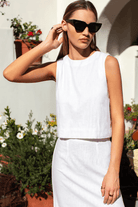 Shirts & Tops - Emerson Fry - Studio Boxy Top in Ivory Linen - Archery Close