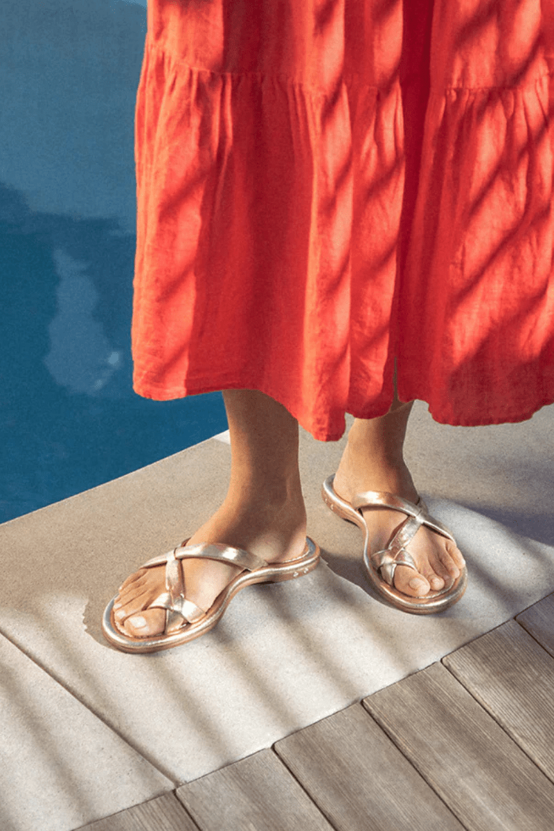 Sandals - Beek - Sungem Sandals in Gold - Archery Close